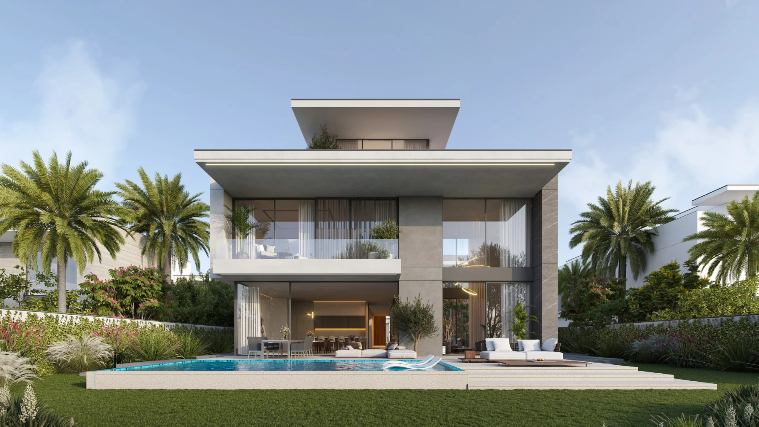 Luxury golf-course villas at Jumeirah Golf Estates, Dubai