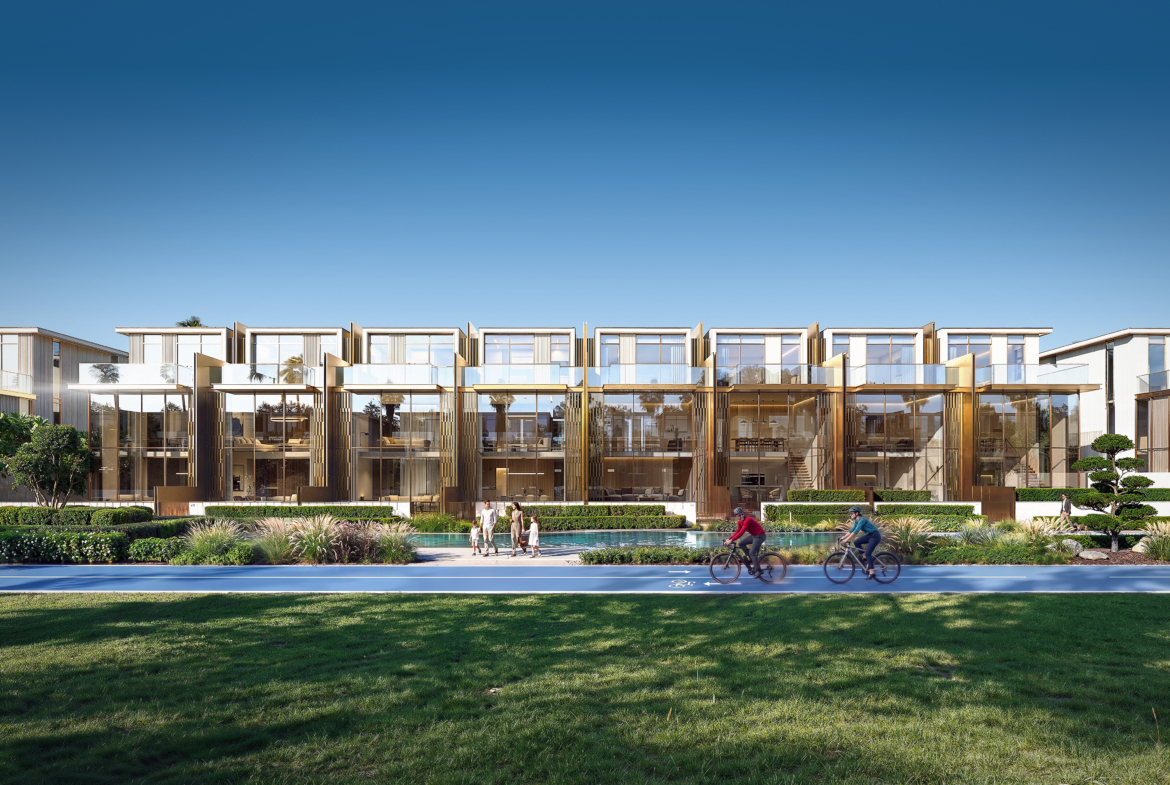 Townhouse exterior at Tilal Binghatti, Binghatti's first villa community in Dubai
